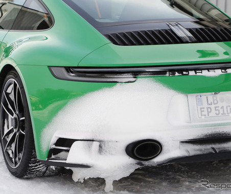 クリアテールレンズがカッコよすぎ…ポルシェ 911 GTS 新型、全部見えた 画像