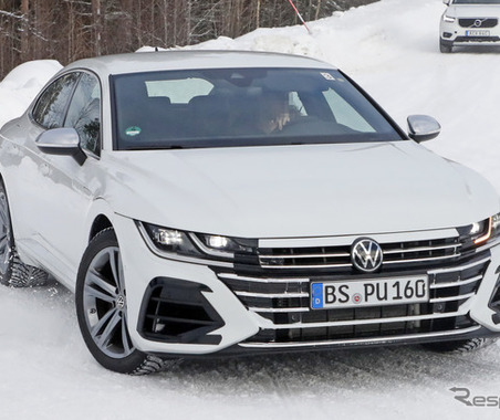 VW最強の4ドアクーペ誕生へ…『アルテオン』初の「R」は新開発V6で400馬力!? 画像