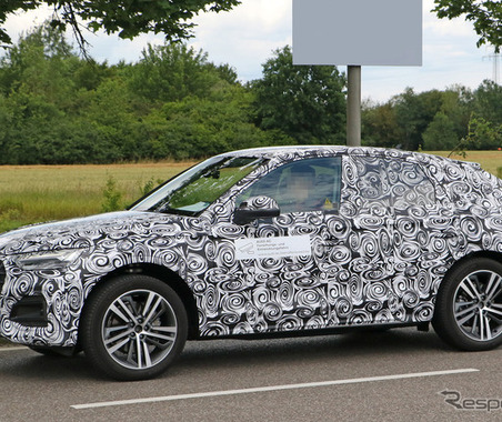 アウディの新型クーペSUV「Q5スポーツバック」最新プロトをスクープ…グリルやライトに専用デザイン 画像