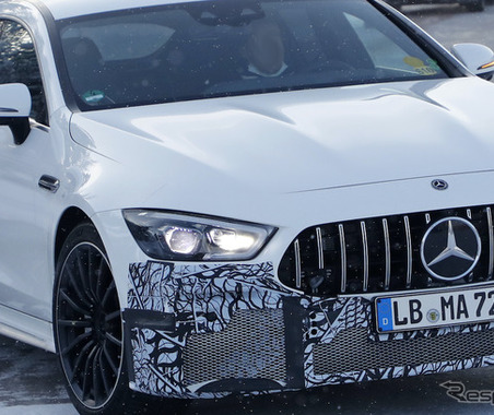 4ドアクーペ最速か!? メルセデスAMG GT の新グレード「73e」プロトタイプを初スクープ 画像