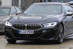 BMW 8シリーズグランクーペ、最強の「M850i」が露出…ライバルはパナメーラ&AMG GT 画像