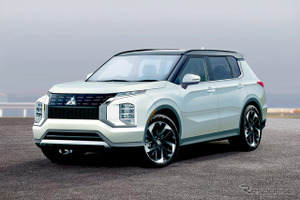 三菱 アウトランダー 次期型はこうなる!ボディ拡大、日産 エクストレイル と兄弟車に 画像