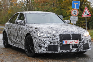 BMW M3セダン 次期型のデザインは、3シリーズとはかなり違う!巨大グリルもチラ見せ 画像