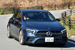 【メルセデスAMG A35 新型試乗】走りは見かけ通りダイナミック!面白いように曲がる…島崎七生人 画像