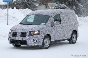 ルノー カングー 新型、実車を最速スクープ!新プラットフォームでデザイン刷新、EVも 画像
