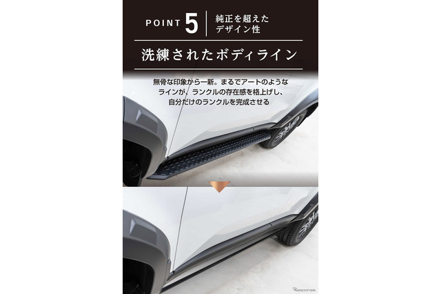 ランクル250』の乗り降りをラクラク快適に、穴あけ不要の専用「電動