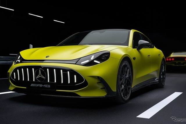 メルセデスAMG GT 4ドアクーペ新型、3モーター1169馬力のEVに…V8