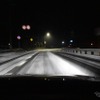 紀伊半島で雪に遭遇。スリッピーな路面では車両バランスの良さが光った。