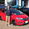 "カーオーディオクラブ"で製作された"ホンダ・フィット ハイブリッド"（オーナー：河野大祐さん）。