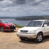 2003年型RX300（白）と2020年型RX350