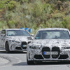 BMW M3セダン＆M4クーペ 新型プロトタイプを同時スクープ！巨大グリルの威圧感を見よ 画像