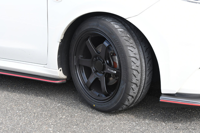 日産マーチニスモS 16インチ 7j➕46.PCD100.2本　ノートニスモS等 日産マーチ＆ノートニスモS専用！ ニスモから本格ホイール「LM GT4S