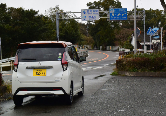 南九州自動車道は熊本~鹿児島県境区間が未成。開通したあかつきにはこの国道3号線の県境エリアも交通過疎になることだろう。