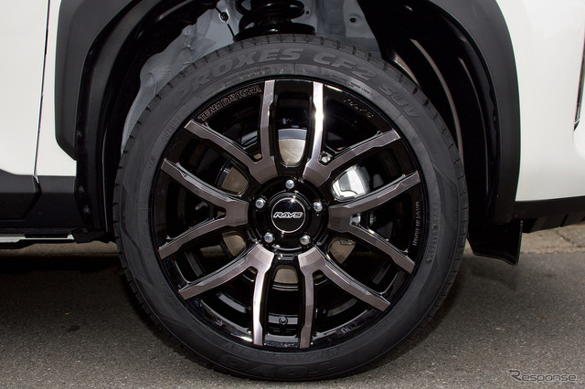 レイズ デイトナ F6drive　推奨サイズ：18×7.5J Inset43 5H-114.3／カラー：ブラックマシニング／タイヤサイズ：215/50R18 ※チューナーサイズ