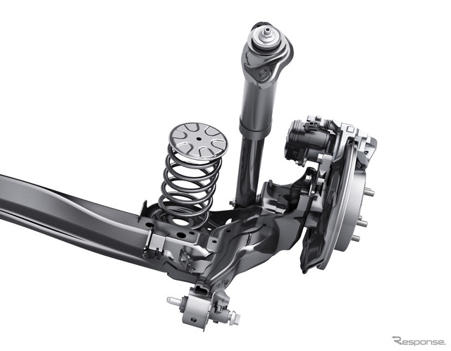 トーションビーム式リヤサスペンション(2WD)