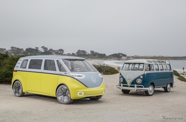 VW I.D.BUZZ・コンセプト(2017年)とタイプ2