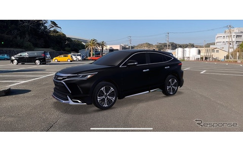 ボディーカラーで黒を選択すると、HARRIER GRAN BLAZE STYLE が登場する